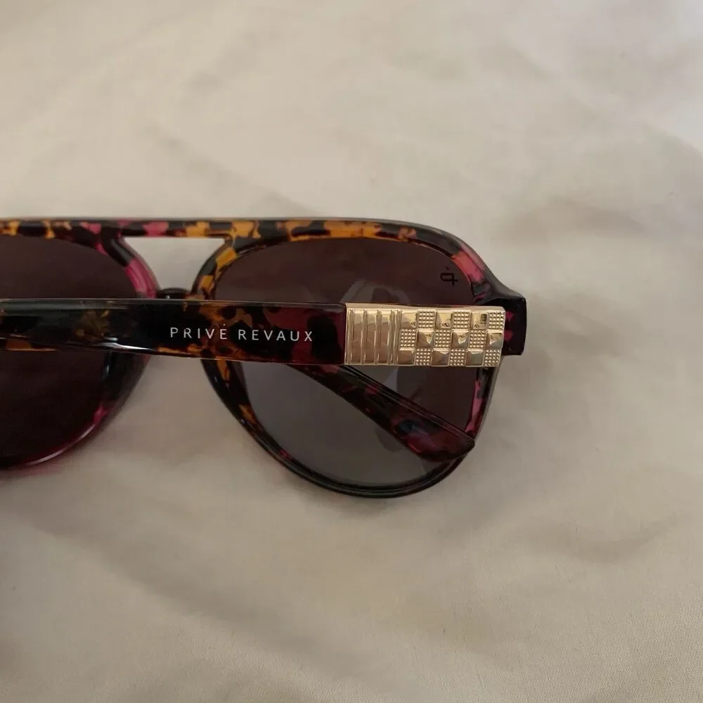 PRIVE REVAUX The Nash Designer Sunglasses Icon Collection Polarized Aviator READ